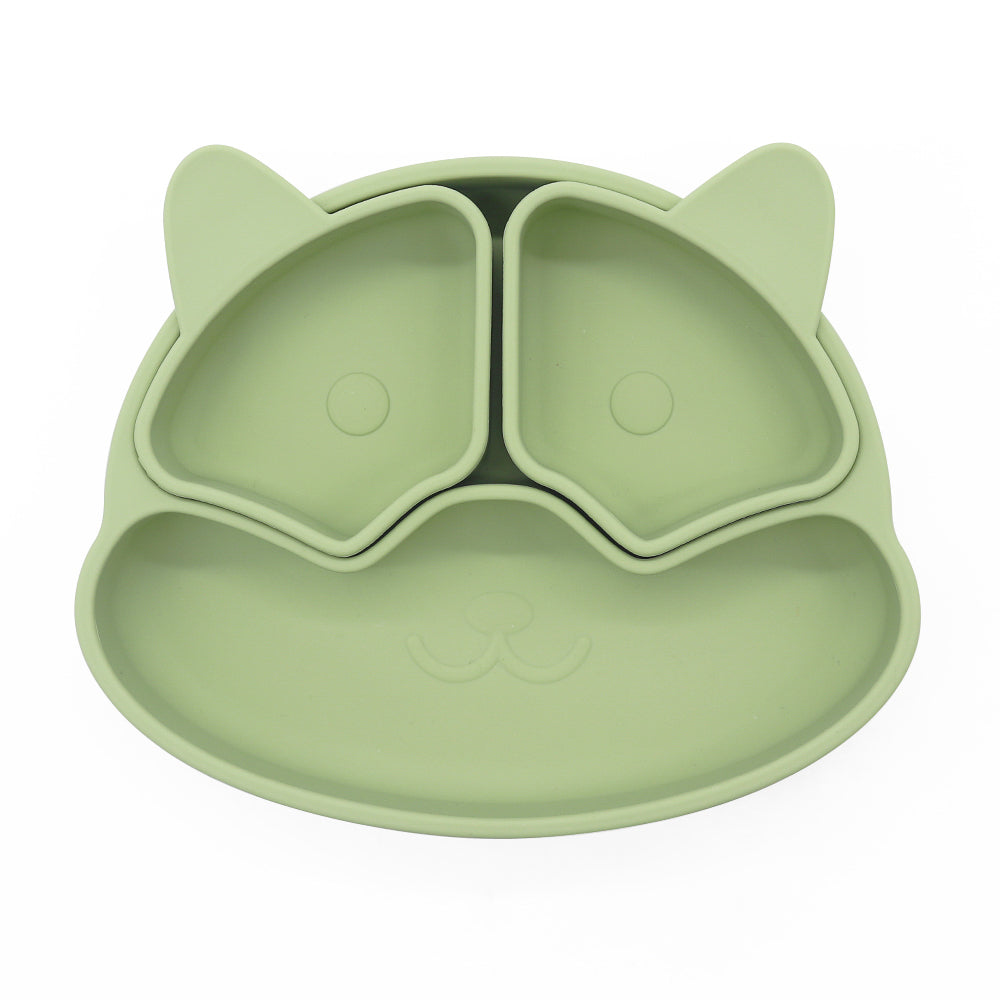 Baby_Silikon_Teller_Hund_Olive_komplett