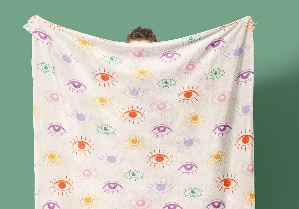 'Eye Eye Eye' Kuscheldecke