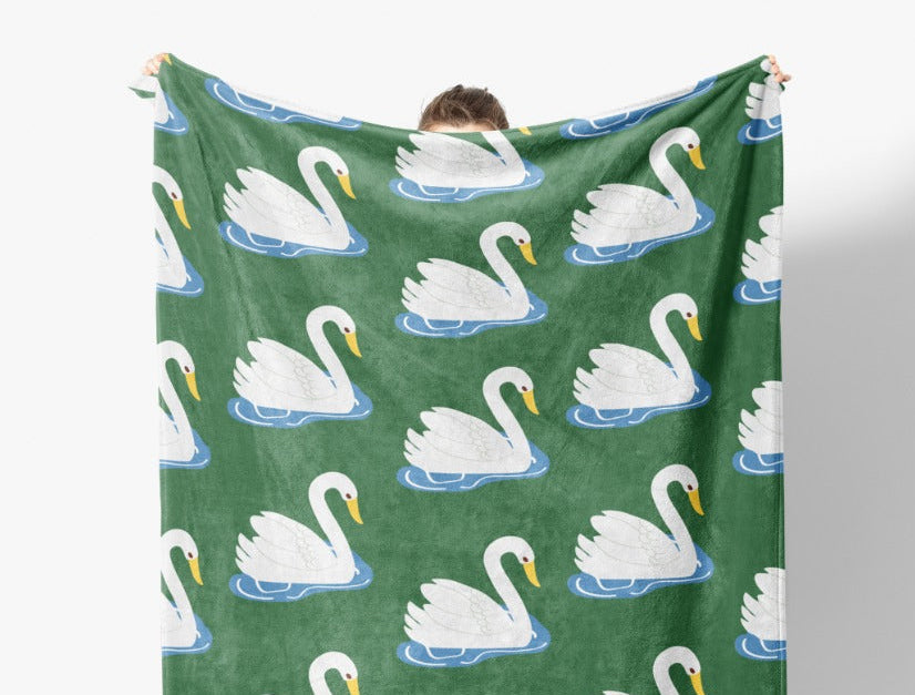 'Green Swan' Kuscheldecke