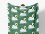 'Green Swan' Kuscheldecke