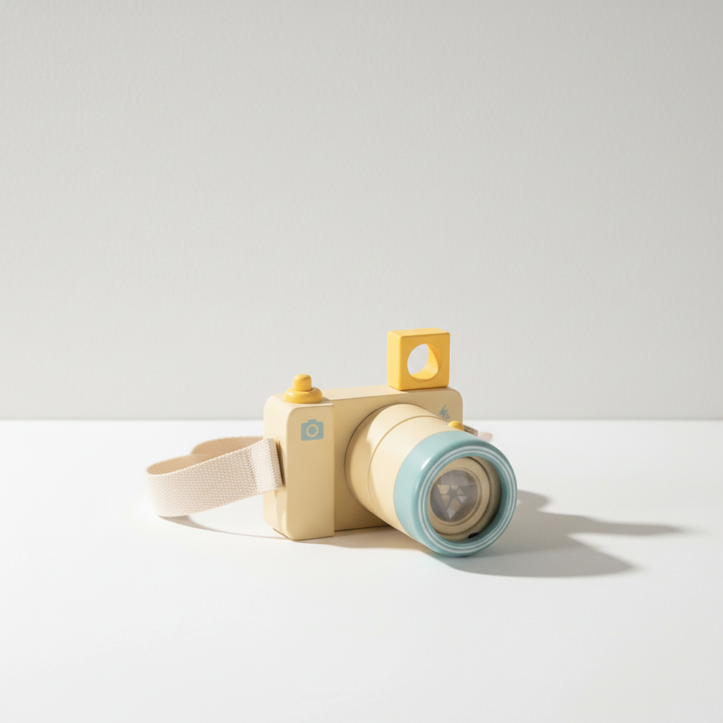 'Kaleidoscope Cam' - Montessori Wooden Toy Camera