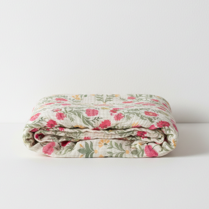Couverture en mousseline « Bloom »