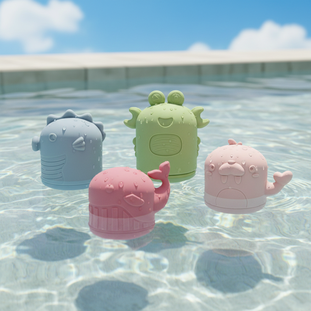 AquaFriends – Silicone bath toys for little explorers 