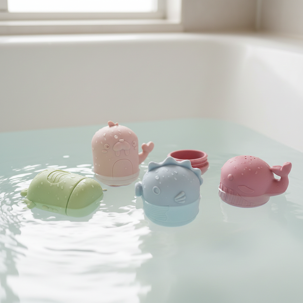 AquaFriends – Silicone bath toys for little explorers 