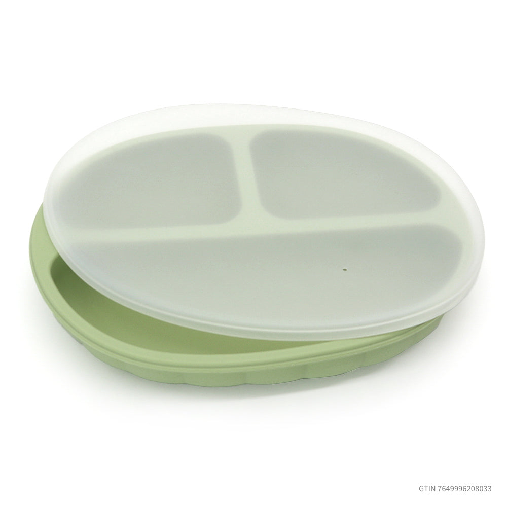 maamii_Nature_Divide_Silikon_BabyTeller_mit_Saugnapf_Farbe_Olive
