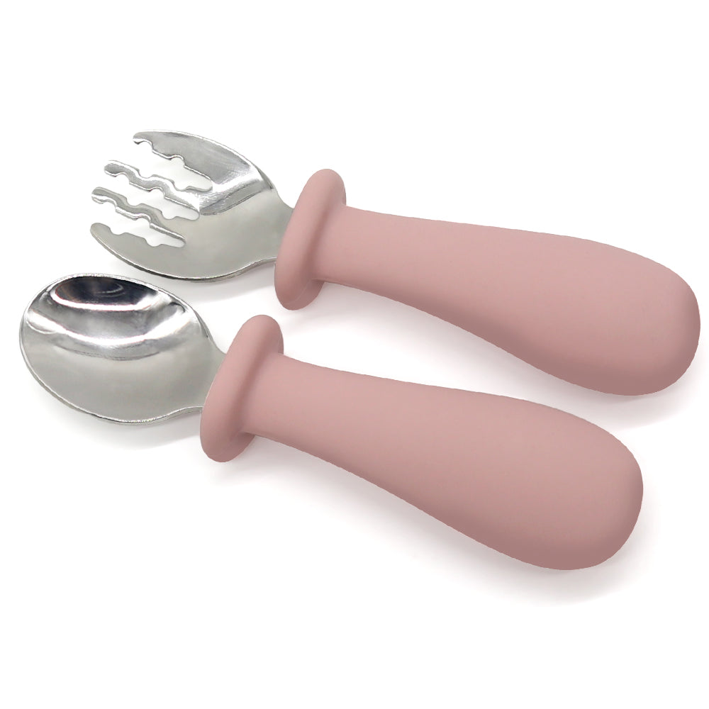 'KidsSafe children's cutlery with mouth stopper'