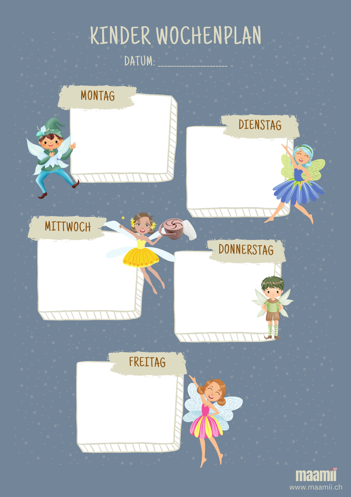 Kinder-Wochenplan