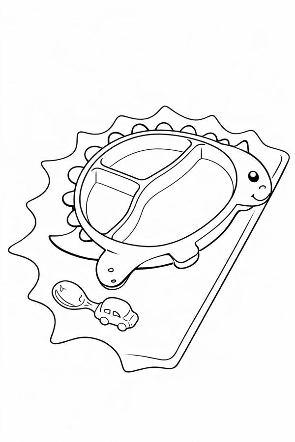 Dino-Malvorlage